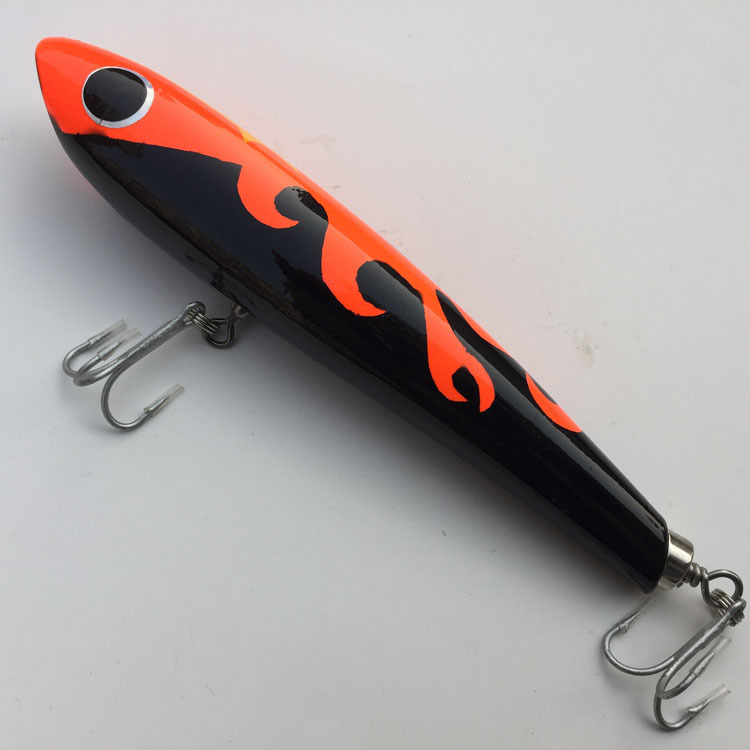 FJORD New Arrival Floating Lure 130g 215MM Big Wood Pencils Baits Trolling Lures with VMC Hook detail 4