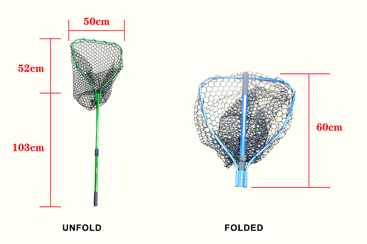 China OEM Style Knot Cast Plastic Double Fishing Net ISO Place Model Selvage JIA 60cm Mesh Net for Fishing detail 3
