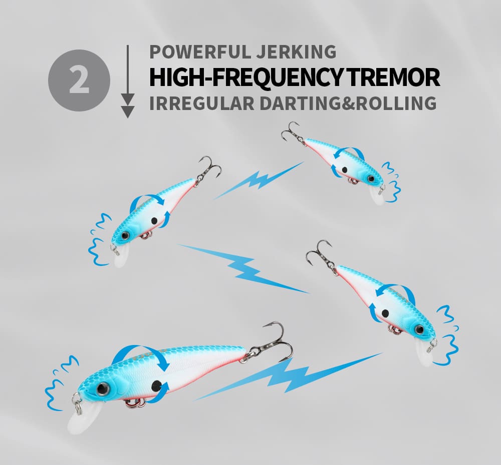 FJORD Wholesale 55mm/66mm/77mm/88mm Suspending Minnow 3d Eyes Hard Minnow Lures Saltwater detail 1