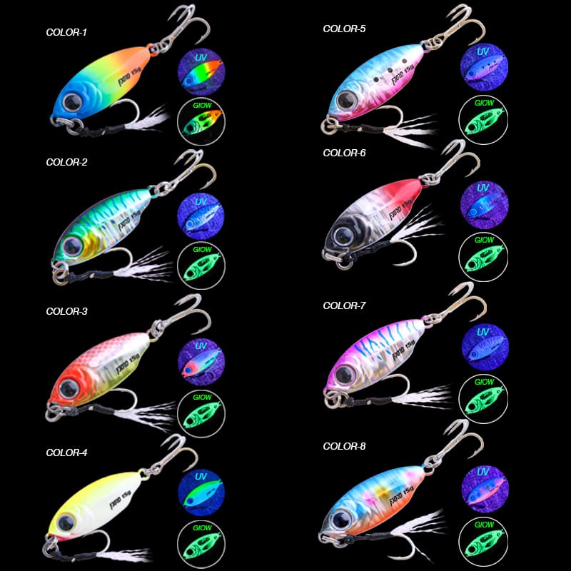 FJORD New Arrival Micro Lures 10g 15g 20g 40g Metal Lure Jig with Hooks Slow Jigs for River Lake & Stream detail 6