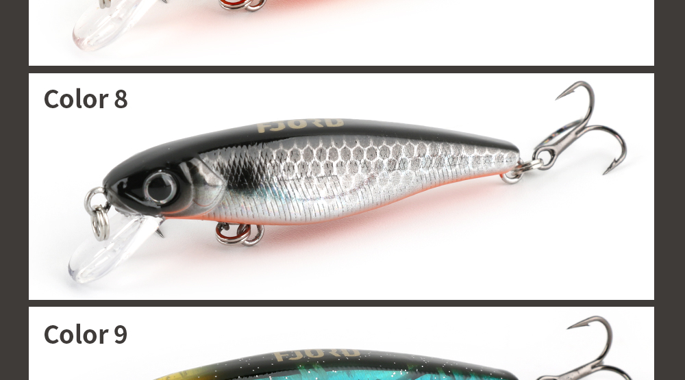 FJORD New Customizable in the Factory Design Micro Lures 4g 55mm Hard Plastic Lures Suspending Minnow Lure for Wholesale detail 3