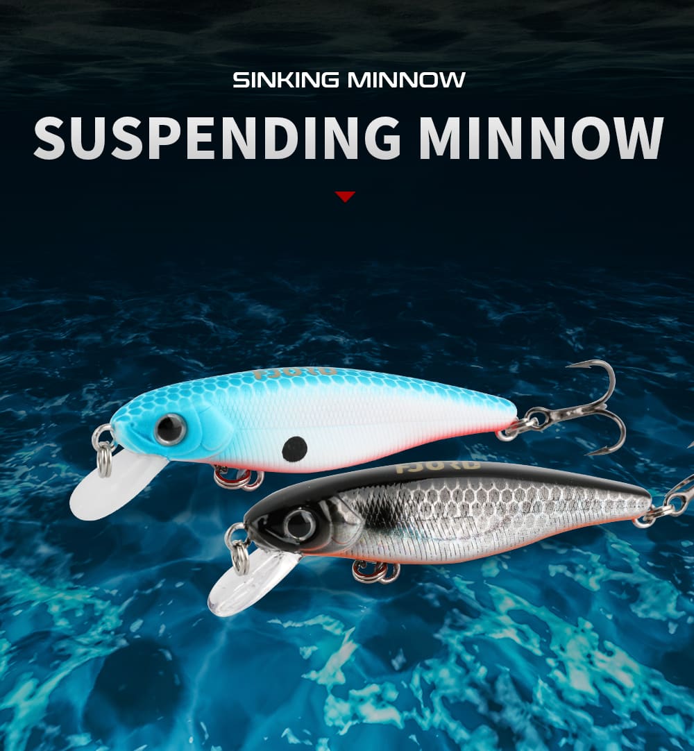 FJORD Hard Bass Fishing Lure 10g 77mm Minnow ABS & Stainless Steel Artificial Suspending Bait for Lake River Stream & Saltwater detail 4