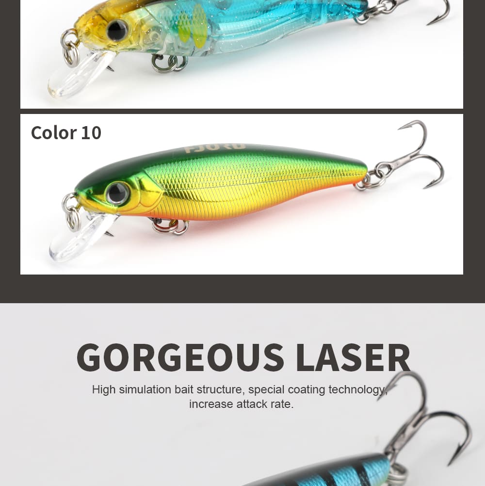 FJORD Saltwater Fishing Lure 4g 55mm Long Casting Minnow Lure River Lake Stream-ABS Plastic Stainless Artificial Hard Bait FJL detail 1