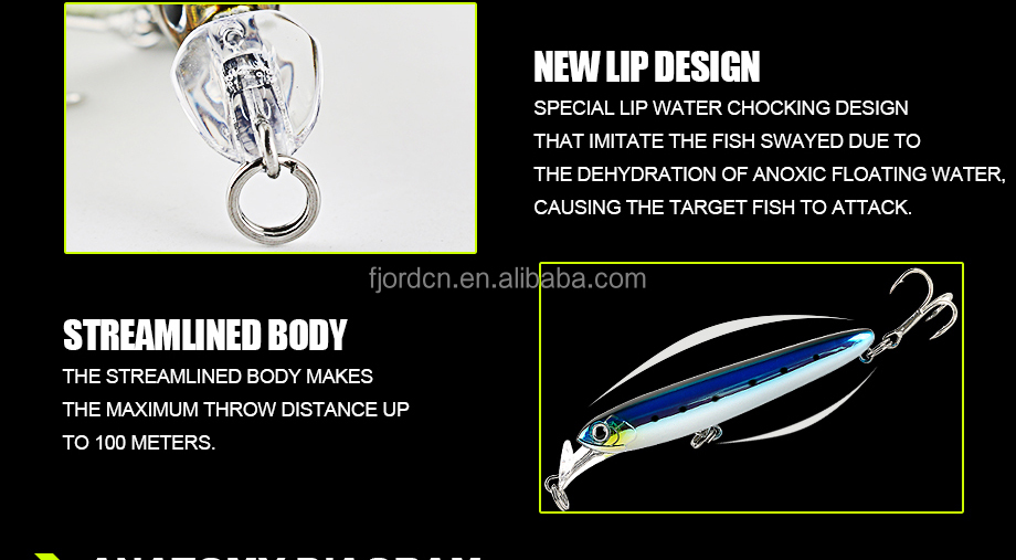 FJORD Lures 14g 100mm ABS/Metal Hard Bait Pencil Lure for Saltwater Minnow Fishing Targets Carp Tilapia Catfish & Salmon detail 3