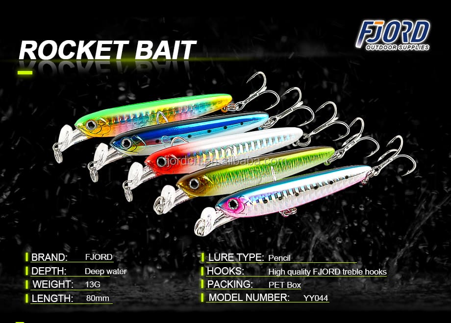 FJORD Lures 14g 100mm ABS/Metal Hard Bait Pencil Lure for Saltwater Minnow Fishing Targets Carp Tilapia Catfish & Salmon detail 9