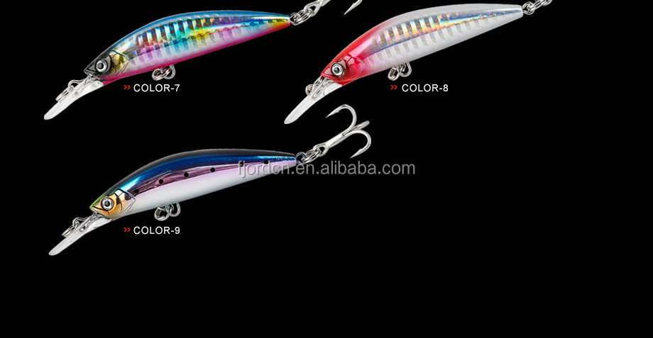 FJORD ABS Plastic & Metal Fishing Lure Minnow 17g 70mm Spinner Bait Sinking Hard Lure for Carp Bream Tilapia in Stream & Lake detail 7
