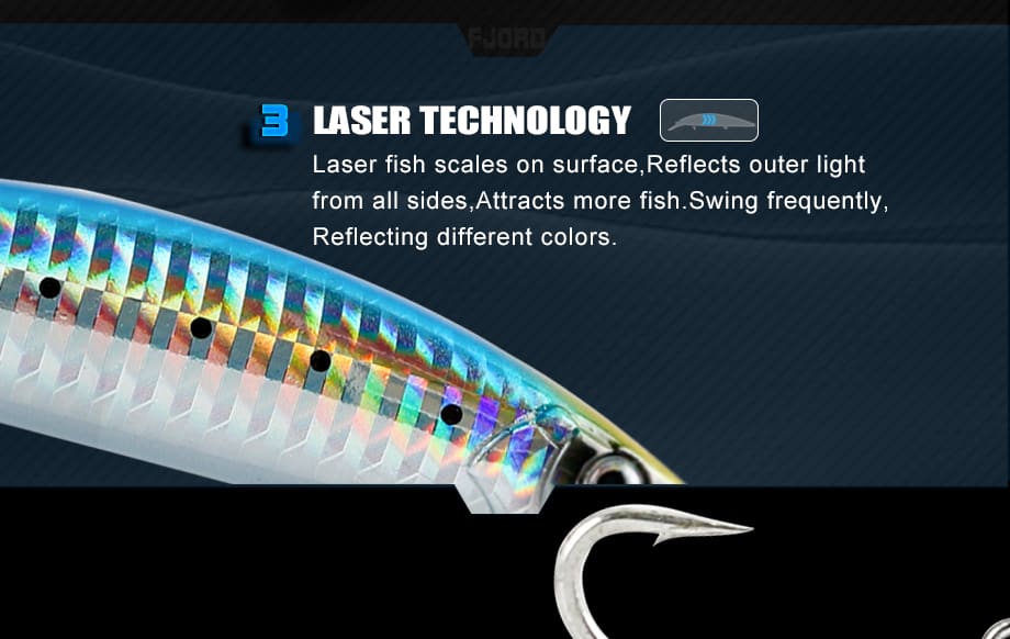 FJORD Fishing Lures for River Lake Stream & Saltwater Minnow 29g 90mm Hard Bait Artificial Lure detail 3
