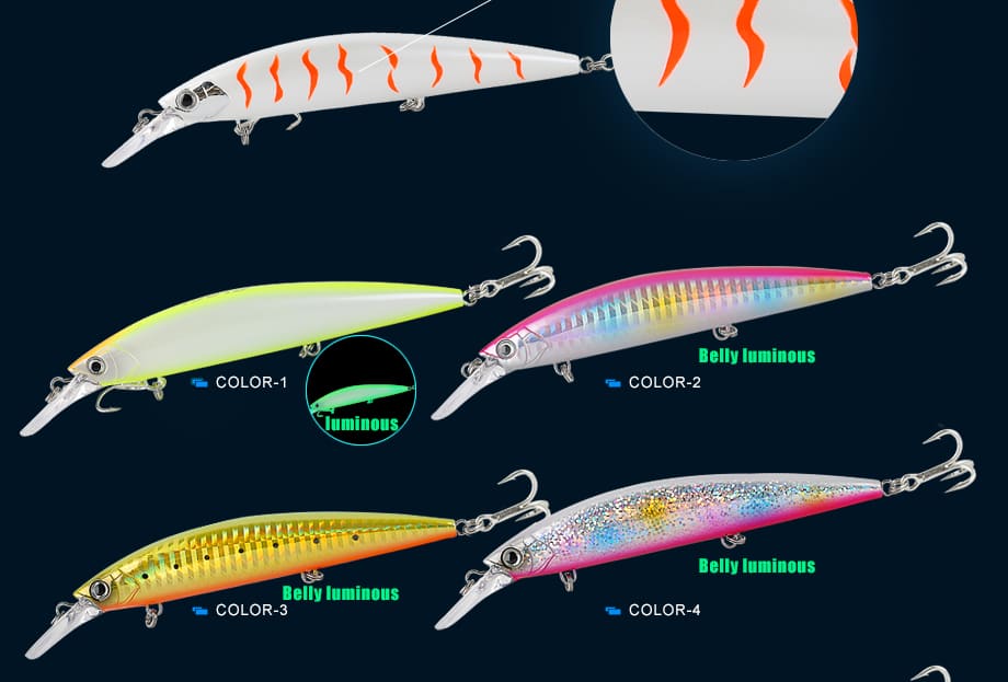 FJORD Fishing Lures for River Lake Stream & Saltwater Minnow 29g 90mm Hard Bait Artificial Lure detail 4