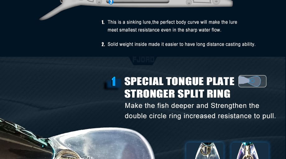 FJORD Fishing Lures for River Lake Stream & Saltwater Minnow 29g 90mm Hard Bait Artificial Lure detail 8