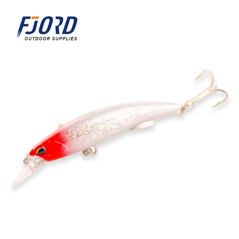 FJORD OEM 50g 90mm Sinking Minnow Fishing Lure 1.2m-3m Depth Hard ABS Fishing Lure for River Lake Stream Printed Condition