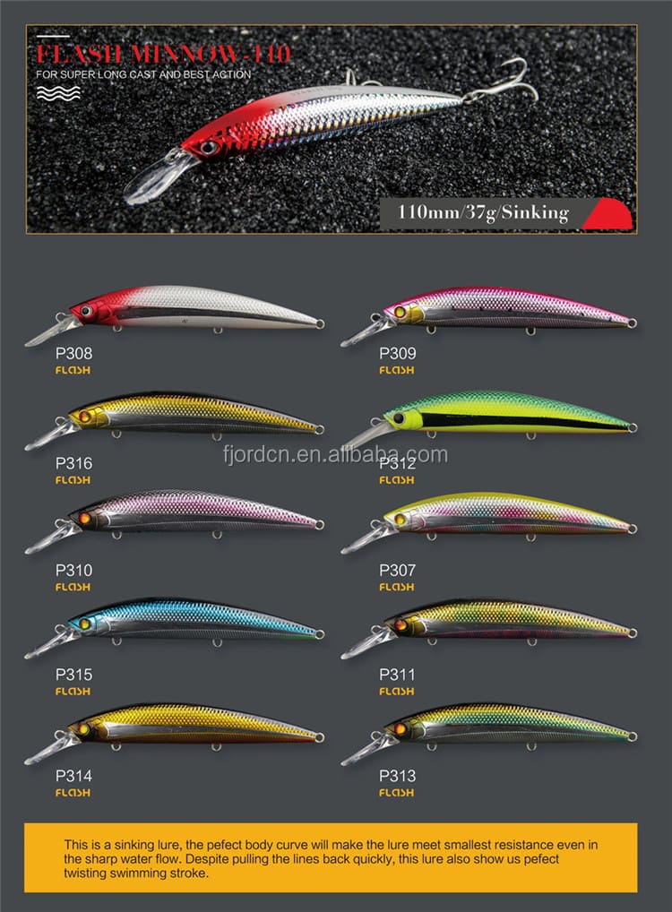FJORD Manufacturers OEM 110mm 37g Custom Fishing Lure Plastic From Chinese Swimbait Lure detail 2