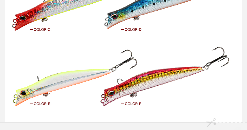 FJORD Minnow Hard Lure Floating Artificial Bait 11g 100mm ABS & Stainless Steel for River Lake Stream & Saltwater Fishing detail 5