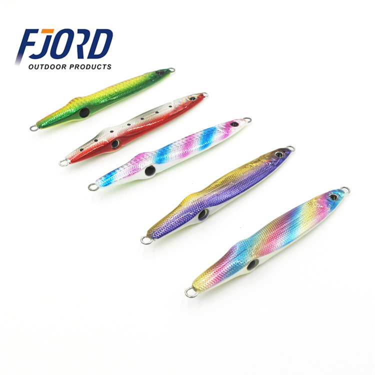 FJORD Quality OEM 20g/60g/100g/125g/150g Glow Lead Jig Fishing Lure Metal Jig High Quality