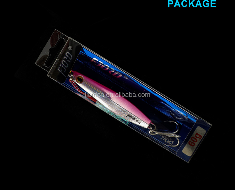 FJORD Factory Metal Speed Jigging Lure Bait 30g 40g 60g 80g OEM Saltwater Fishing Lures Diamond Jig detail 5