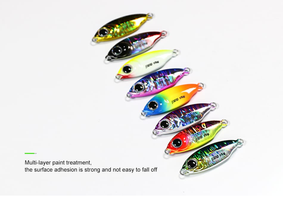 FJORD Jig Lures Saltwater Fishing Lure Kit Metal Jig 10g 15g 40mm 47mm River & Lake detail 3