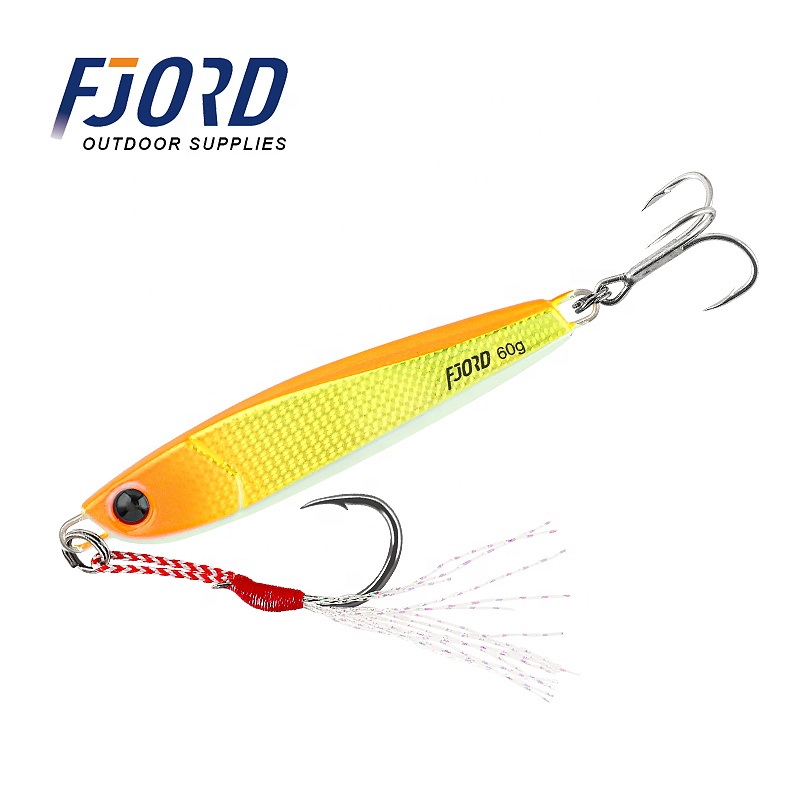 FJORD Metal Lead Jig Lure Kit-Swim Baits Artificial Hard Bait for River Lake Stream Saltwater Fishing 30g/40g/60g 65mm/74mm/79mm