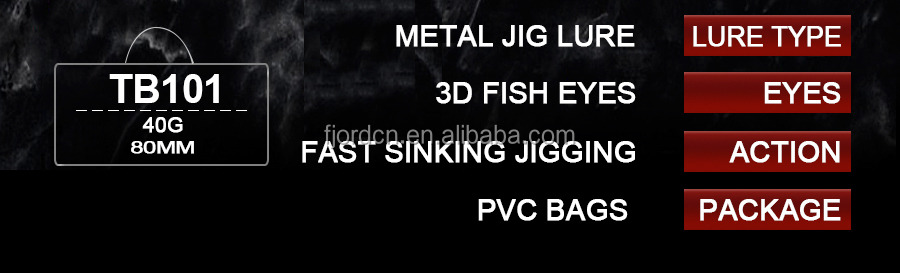 FJORD Slow Pitch Jigging Lure Metal Lead Slice Fishing Hard Bait 40g 60g 85mm 100mm Bass Fishing River Lake Stream detail 7