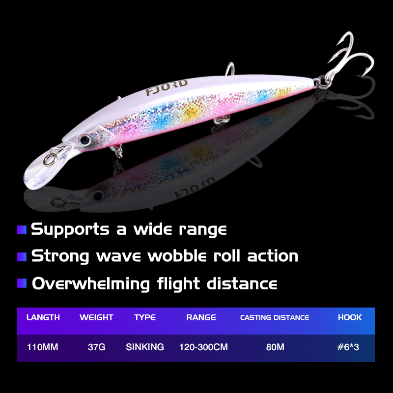 FJORD 90mm 29g Professional Sinking Soft Bait Fishing Lure Minnow for River Lake Stream Saltwater Use detail 2