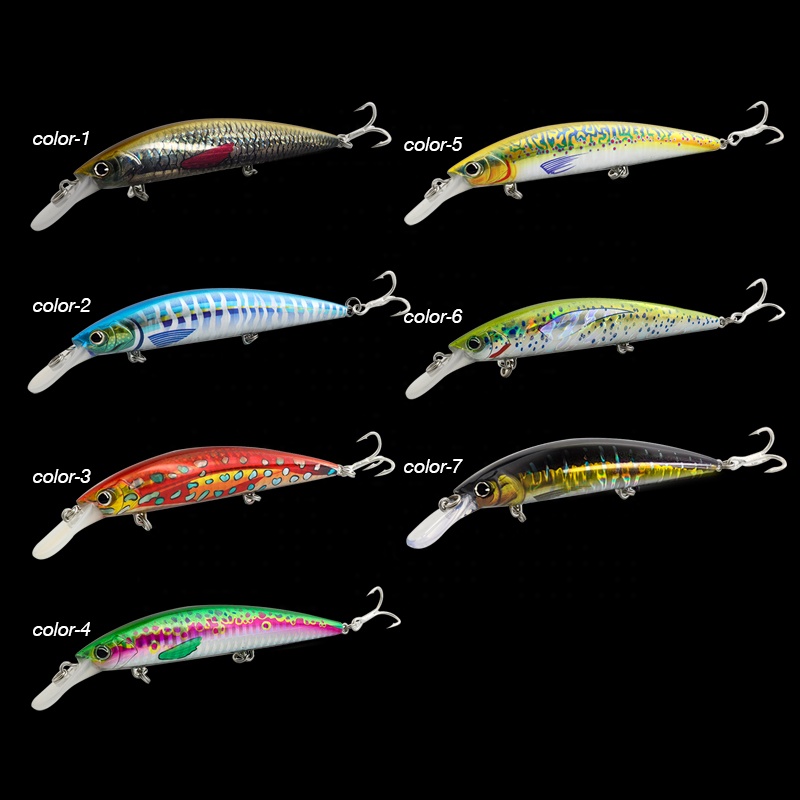 FJORD Sinking Minnow Fishing Lure 120mm 37g Deep Diving Saltwater Hard Bait Artificial Minnow for Sea Bass Trout detail 7