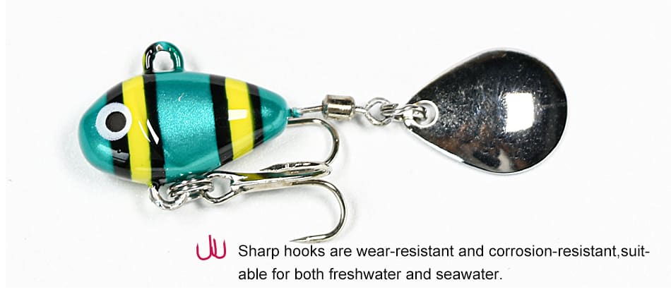 FJORD Vib Fishing Lures Mini Saltwater Lead Artificial Hard Bait Metal Vib Bait Lure Kit for Lake River & Stream detail 2