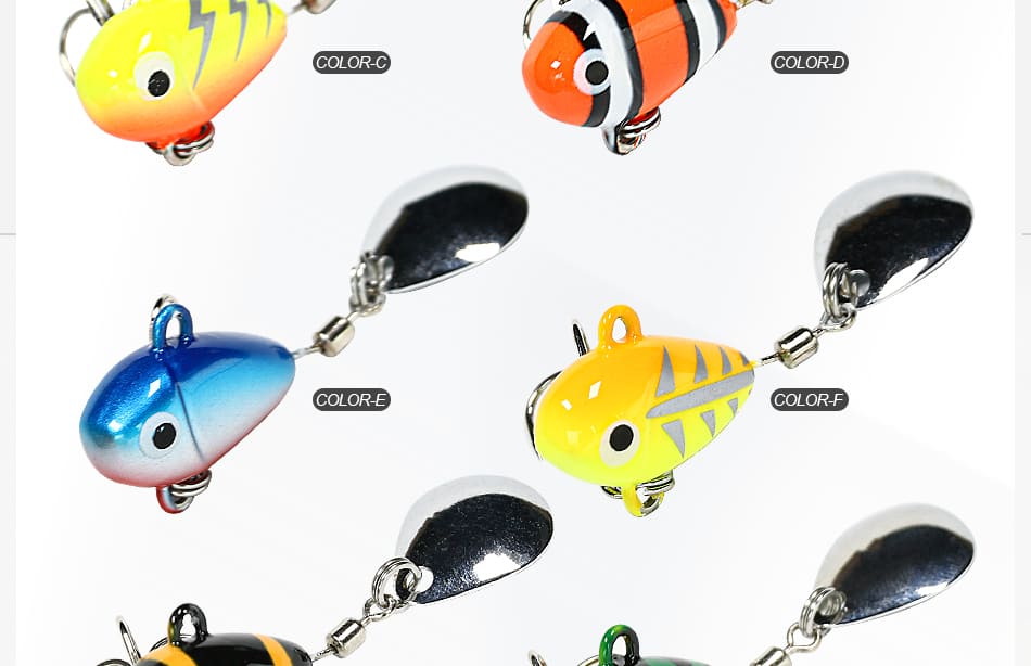FJORD Vib Fishing Lures Mini Saltwater Lead Artificial Hard Bait Metal Vib Bait Lure Kit for Lake River & Stream detail 8