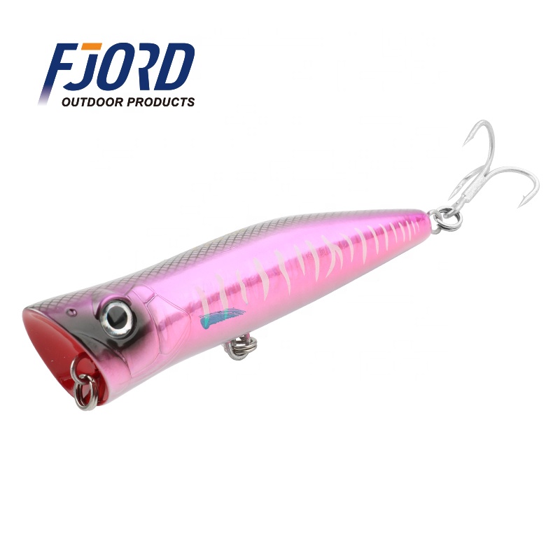 FJORD ABS Plastic Floating Popper Lure Saltwater 57g 140mm Artificial Hard Bait Carp Tilapia Catfish Salmon Zander Mackerel Lake