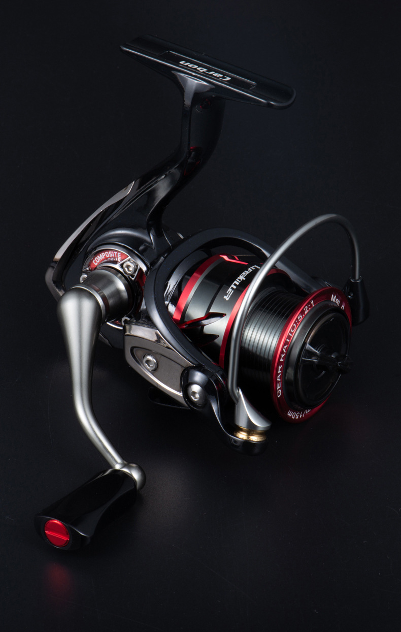 FJORD Spinning Reel Saltwater 9+1BB Carbon Fibre Double Cups Wheel Fake Bait Stream River Lake Right Hand 8-15kg Drag 5.2:1 Gear detail 2