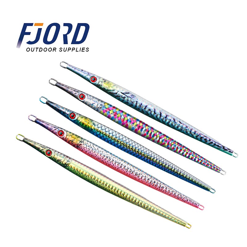 FJORD OEM 80g 100g Fast Sinking Vertical 3D Printed Jig Lure Saltwater and River Pike Target Shore Metal Jigging Lure detail 7