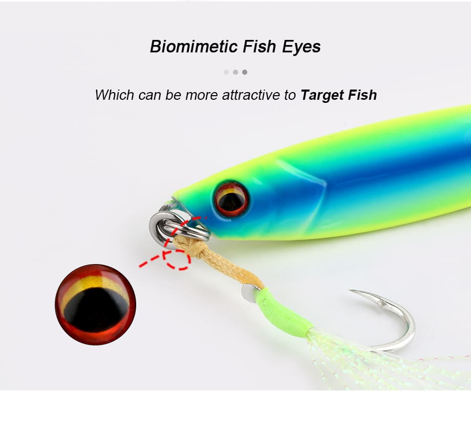 FJORD 2026 New Coming Metal Jig 30g 40g 60g Glow Fish Jig Metal Jigging Lures with Fishing Scale detail 4
