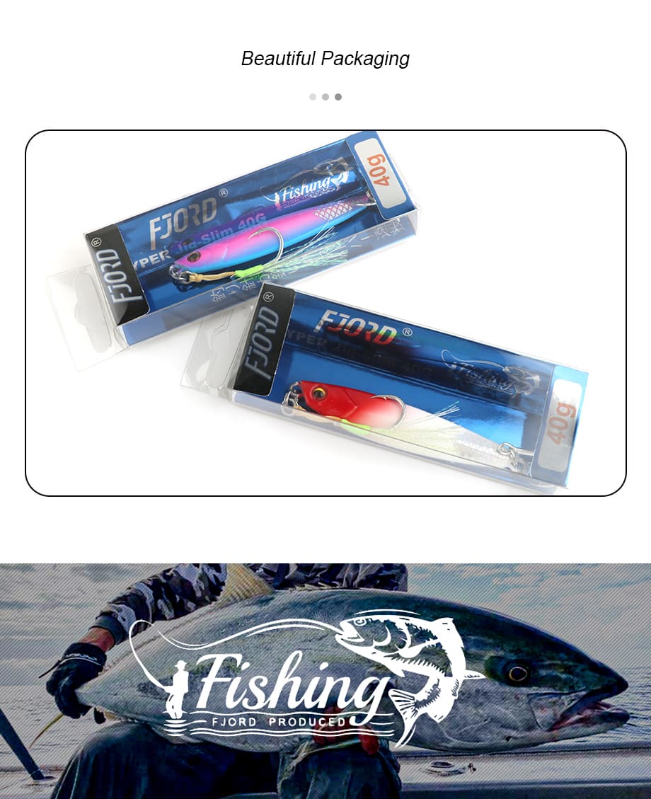 FJORD High Quality Stock  Jigging Lur 30G 40G 60G  Speed Jigging Lures Saltwater Fishing Lures Wholesale detail 9