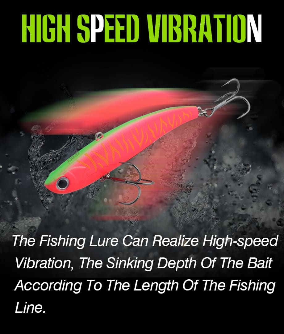 FJORD New Fishing Lures 29g 90mm Hard Plastic Vib Fishing Lures Vibration Hard Bait detail 3