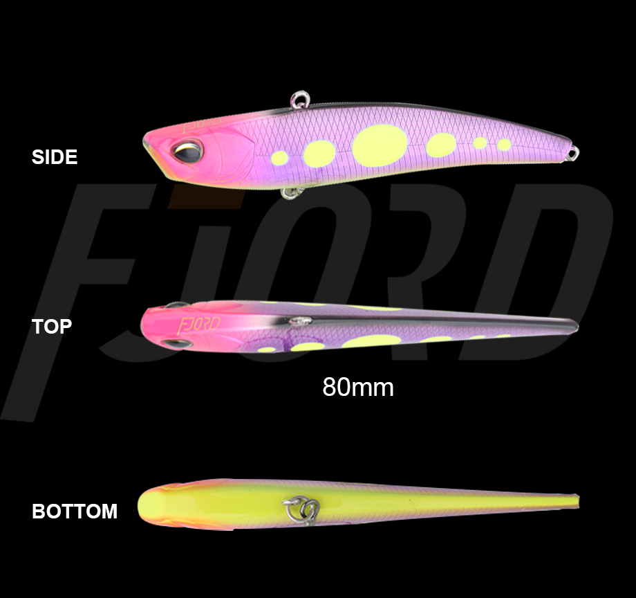 FJORD New Coming Vibration Lure Saltwater Fishing Lure 15g 80mm Sinking Vibe Lure Dagger VIB detail 6