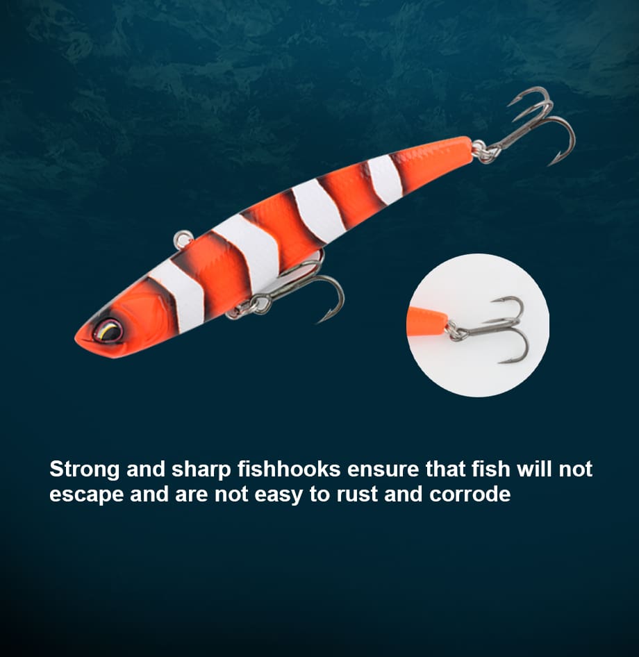 FJORD Cina Factory Long Casting VIB Lure 15g 80mm Sinking Vibration Lure for Boat Fishing detail 1
