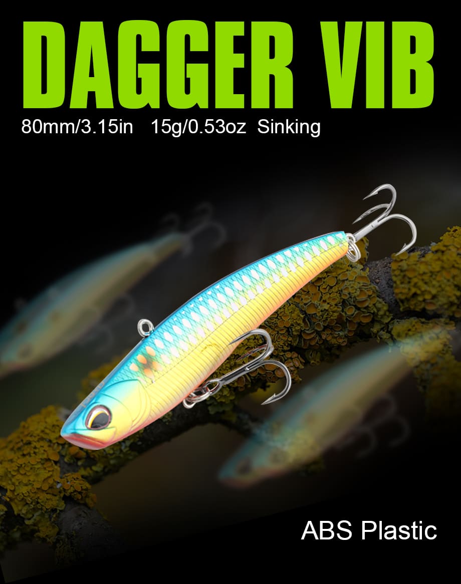 FJORD Cina Factory Long Casting VIB Lure 15g 80mm Sinking Vibration Lure for Boat Fishing detail 4