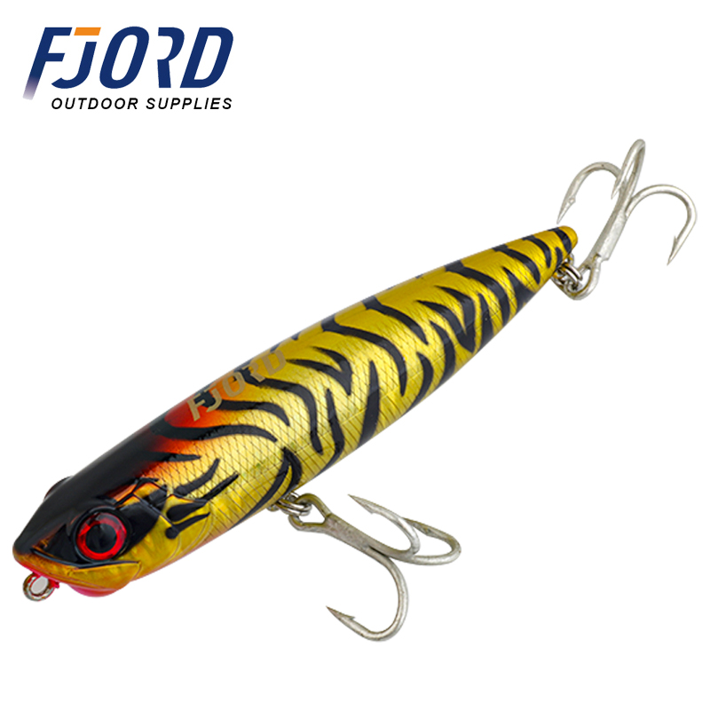 FJORD Customized Top Water Fishing Bait Lures110MM 22G Pencil Lure Saltwater Lures Fishing