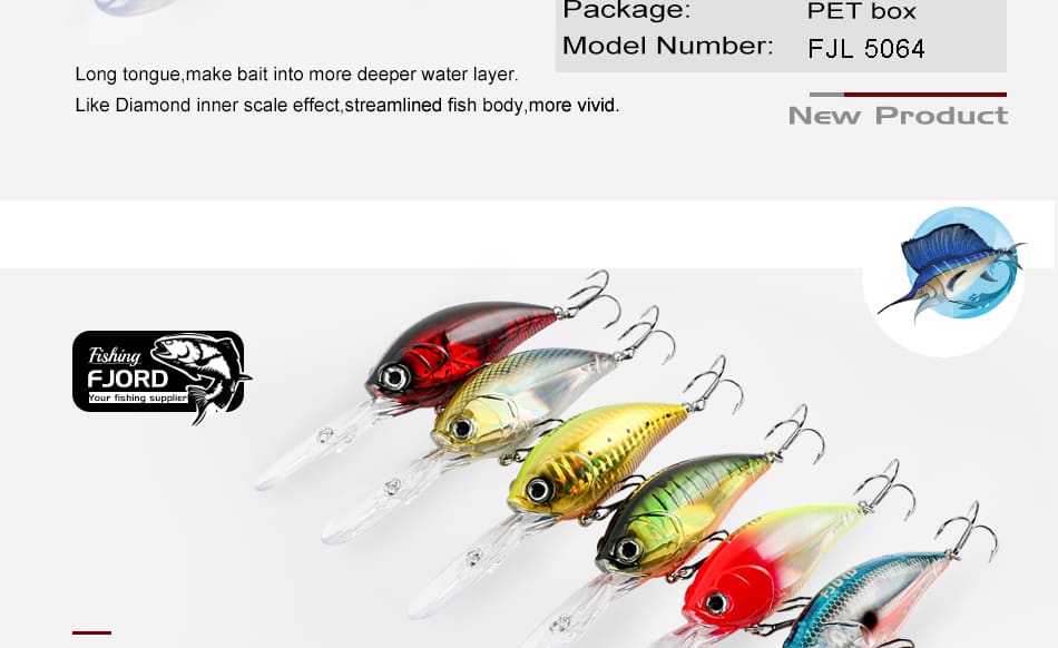 FJORD STOCK 23g 70mm Hard Fishing Lures Crank Bait Floating Minnow Lure Saltwater Tilapia Rivers Lakes Durable Metal Plastic detail 4