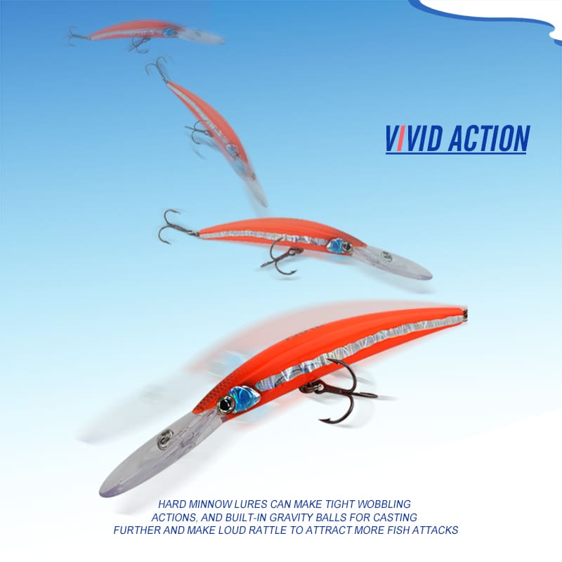 FJORD Stock Trout Perch Fishing Lures Minnow 130mm 24g Top Water Hard Bait ABS Plastic Trolling Lures detail 3