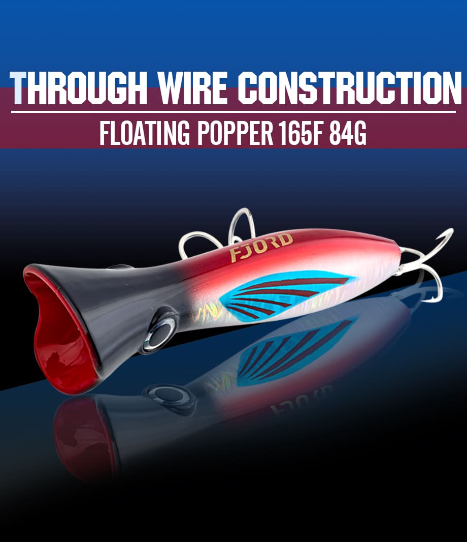FJORD Customized Fishing Lure Minnow Popper 82g 165mm Water Popper Lure Saltwater Fishing Lure detail 1