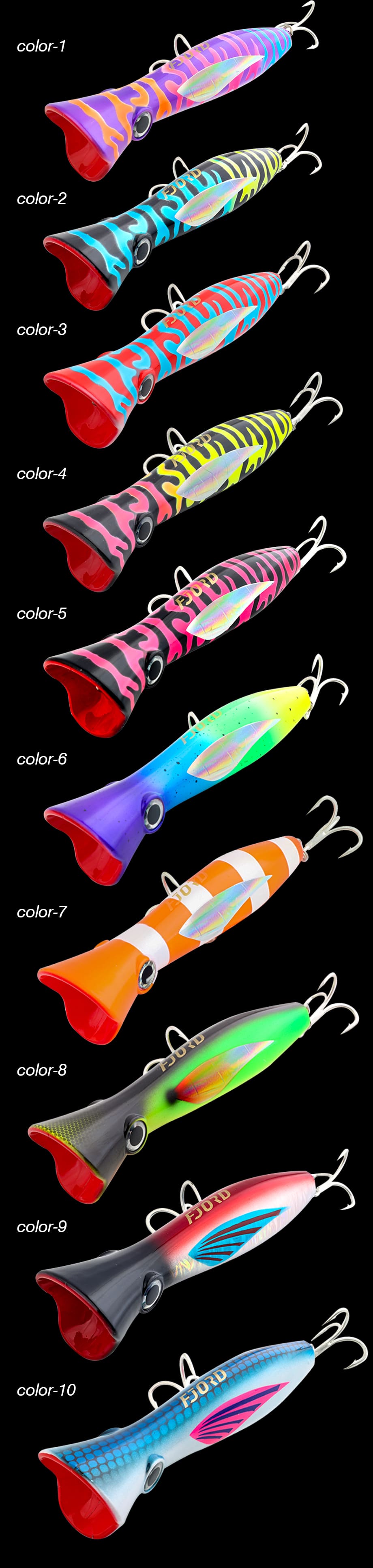FJORD New Coming Squid Popper 82g 165mm Top Water Popper Lure Saltwater Fishing Lure Floating detail 6