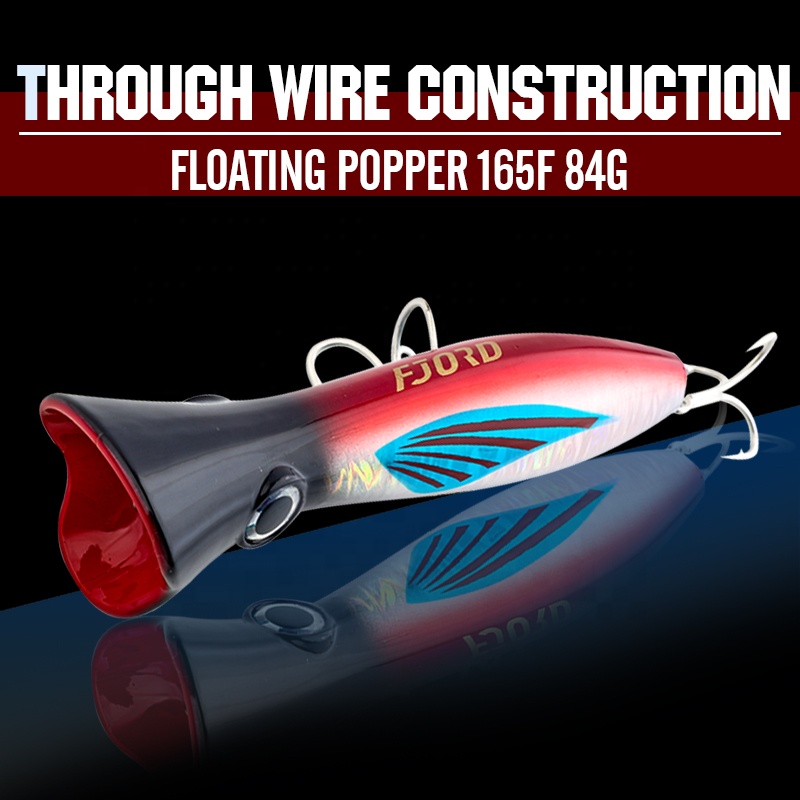FJORD Bass Fishing Lures 82g 165mm OEM Floating Fishing Lure Popper Jointed Fishing Lures Saltwater detail 1