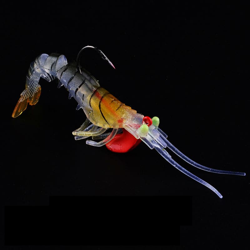 FJORD OEM Shrimp Soft Plastic Lure Luminous Artificial Bait 6.5g 12.5g 17g Fishing Lure Soft Shrimp Lure Luminous Eyes detail 10