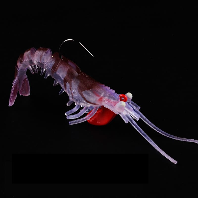 FJORD OEM Shrimp Soft Plastic Lure Luminous Artificial Bait 6.5g 12.5g 17g Fishing Lure Soft Shrimp Lure Luminous Eyes detail 7