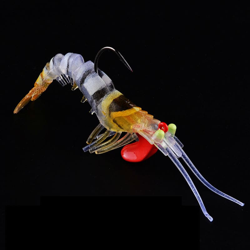 FJORD OEM Shrimp Soft Plastic Lure Luminous Artificial Bait 6.5g 12.5g 17g Fishing Lure Soft Shrimp Lure Luminous Eyes detail 9