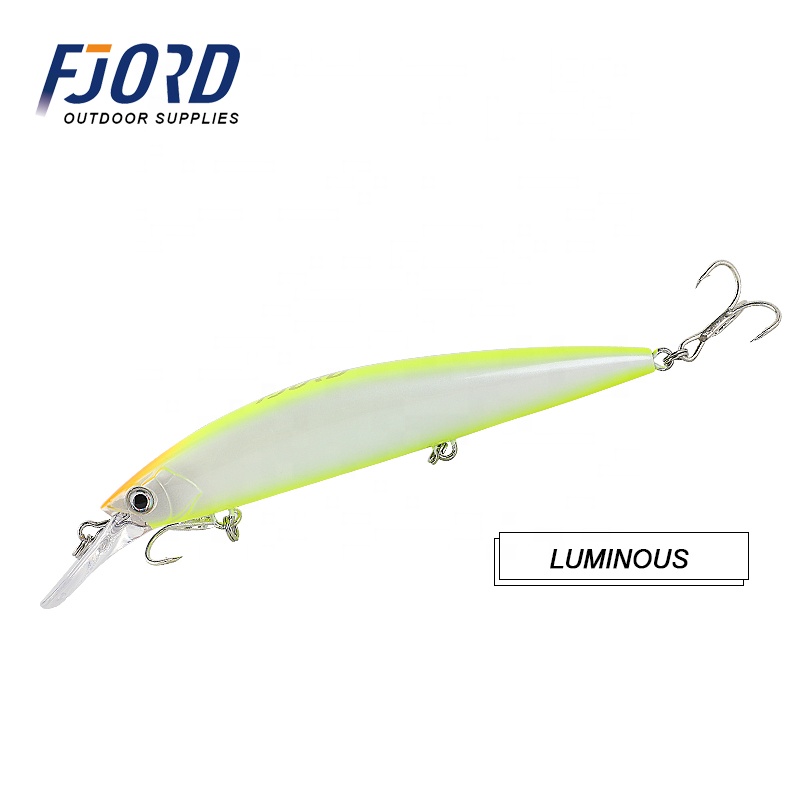 FJORD China Brand Supply 37g/110mm Hard Minnow Sinking Fishing Lures Sea Bass Lure for Fishing
