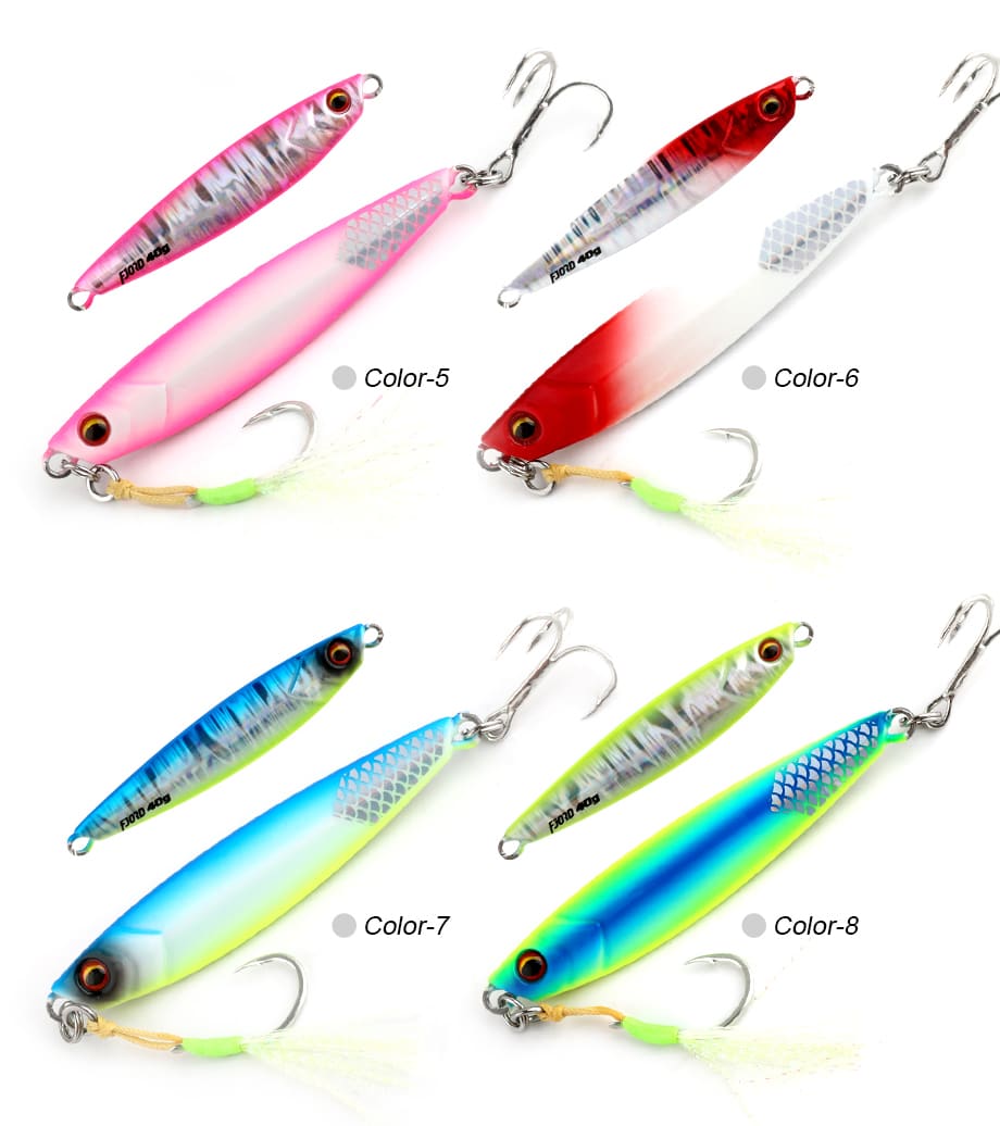 FJORD 2026  New Slow Pitch Jigging Lure 30G 40G 60G Jigging Lures Saltwater Fishing detail 7