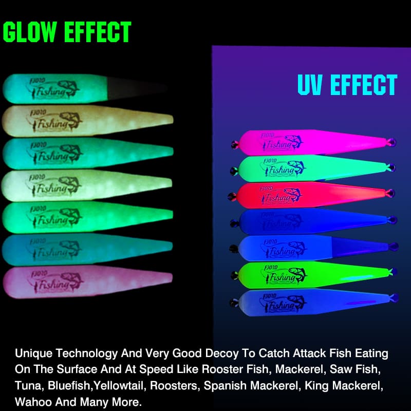 FJORD Super Quality Long Casting Pencil Lure 120mm 55g 2oz Glow Saltwater Fish Sinking Bait for River Lake Stream detail 8