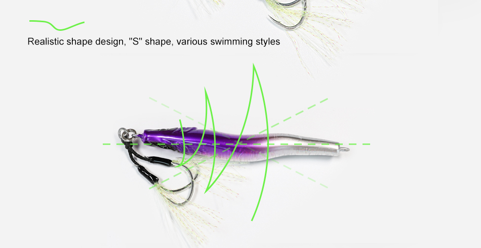 FJORD Customized Wholesale 100g Glowing at Dark Water Fishing Lure Jig Metal Slow Jig Lure for Saltwater detail 5