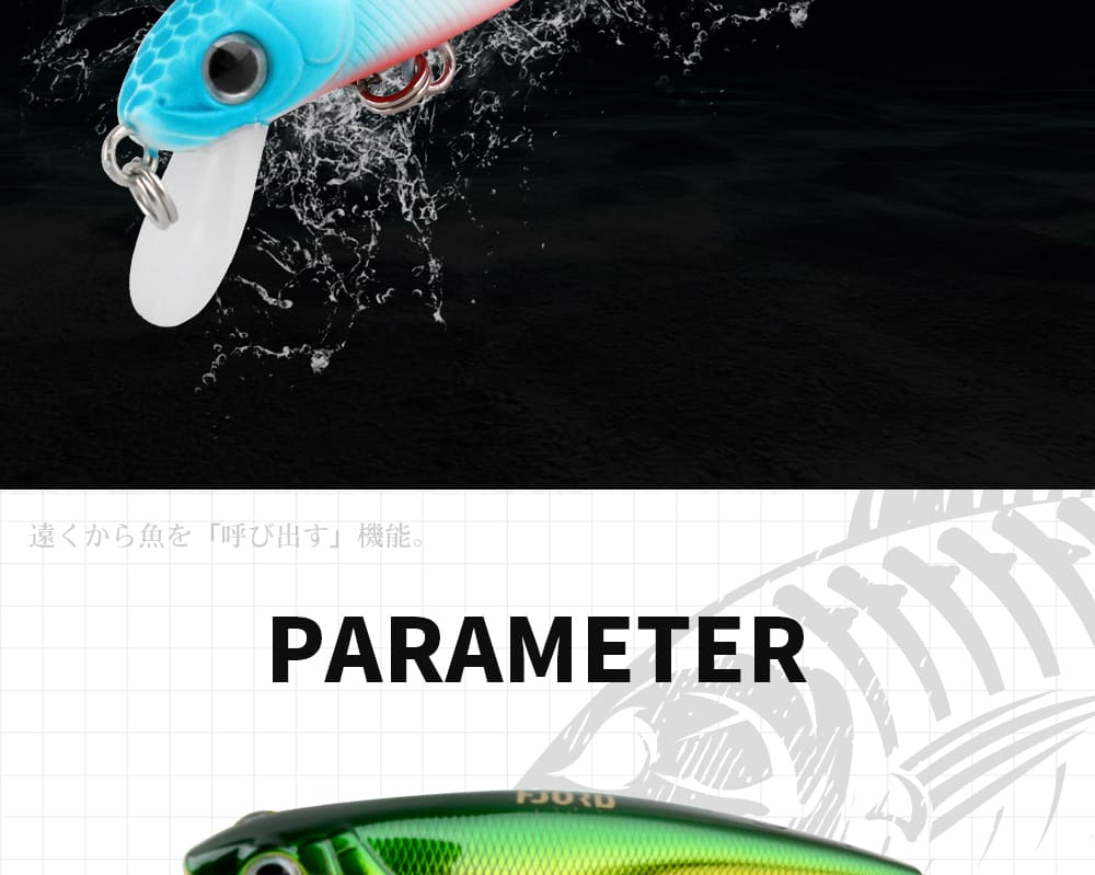 FJORD Wholesale 7g 66mm Suspending Minnow Lures Long Casting Minnow for Freshwater detail 12