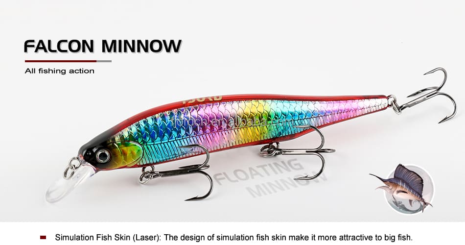FJORD Minnow Floating Lure 115mm Big Game Lures 16g Salt Water Sea FishingLures Hard Minnow detail 2