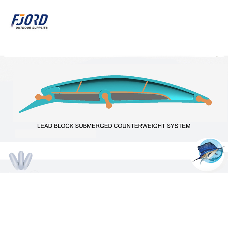 FJORD Fishing Lures Minnow Custom 22g 95mm Sinking Lure Minnow Pesca Fishing Lures Hard Bait detail 4